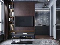 工業(yè)風格家居裝修裝飾室內(nèi)設(shè)計效果-A507-6